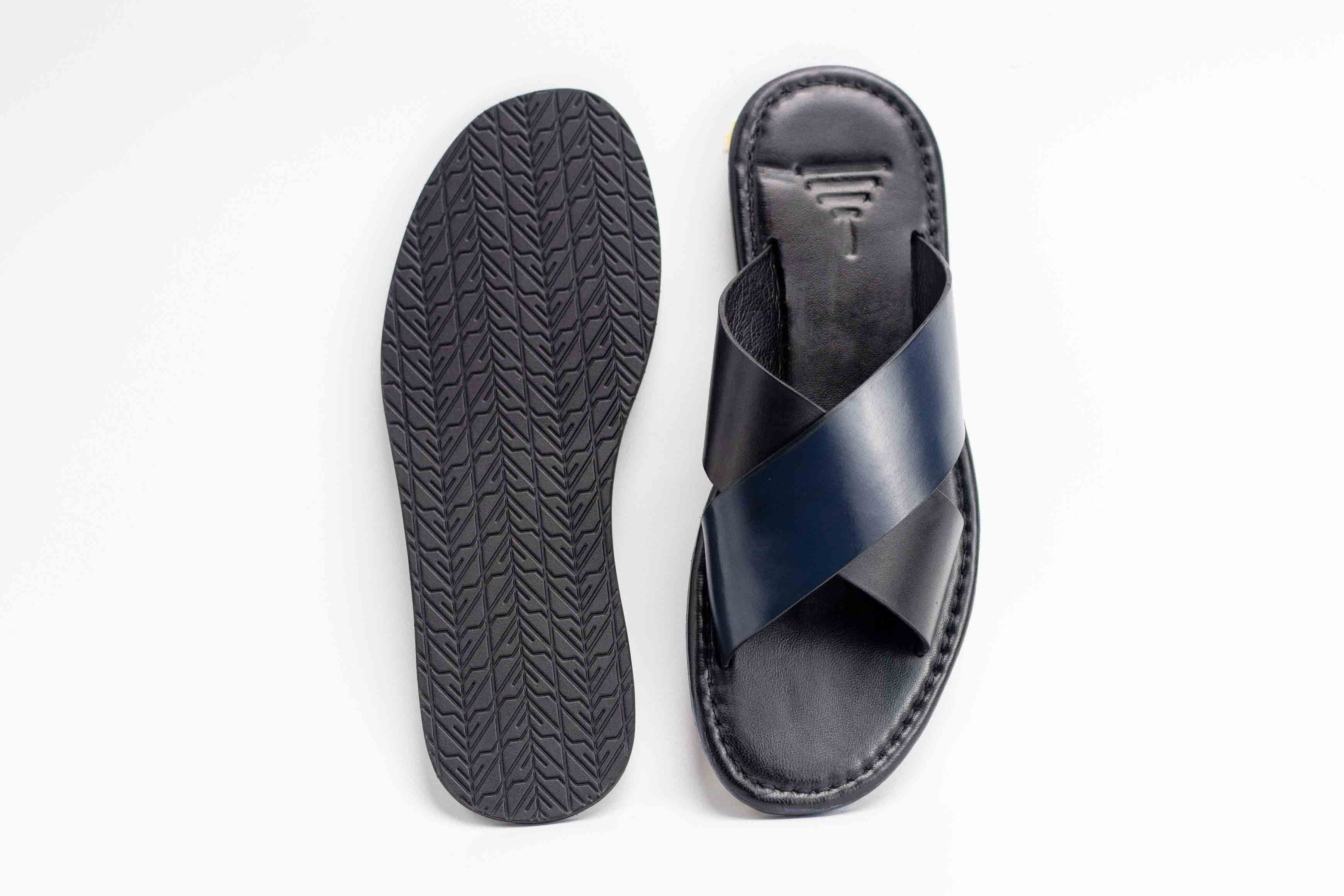 Cross Slide · Blue on Black