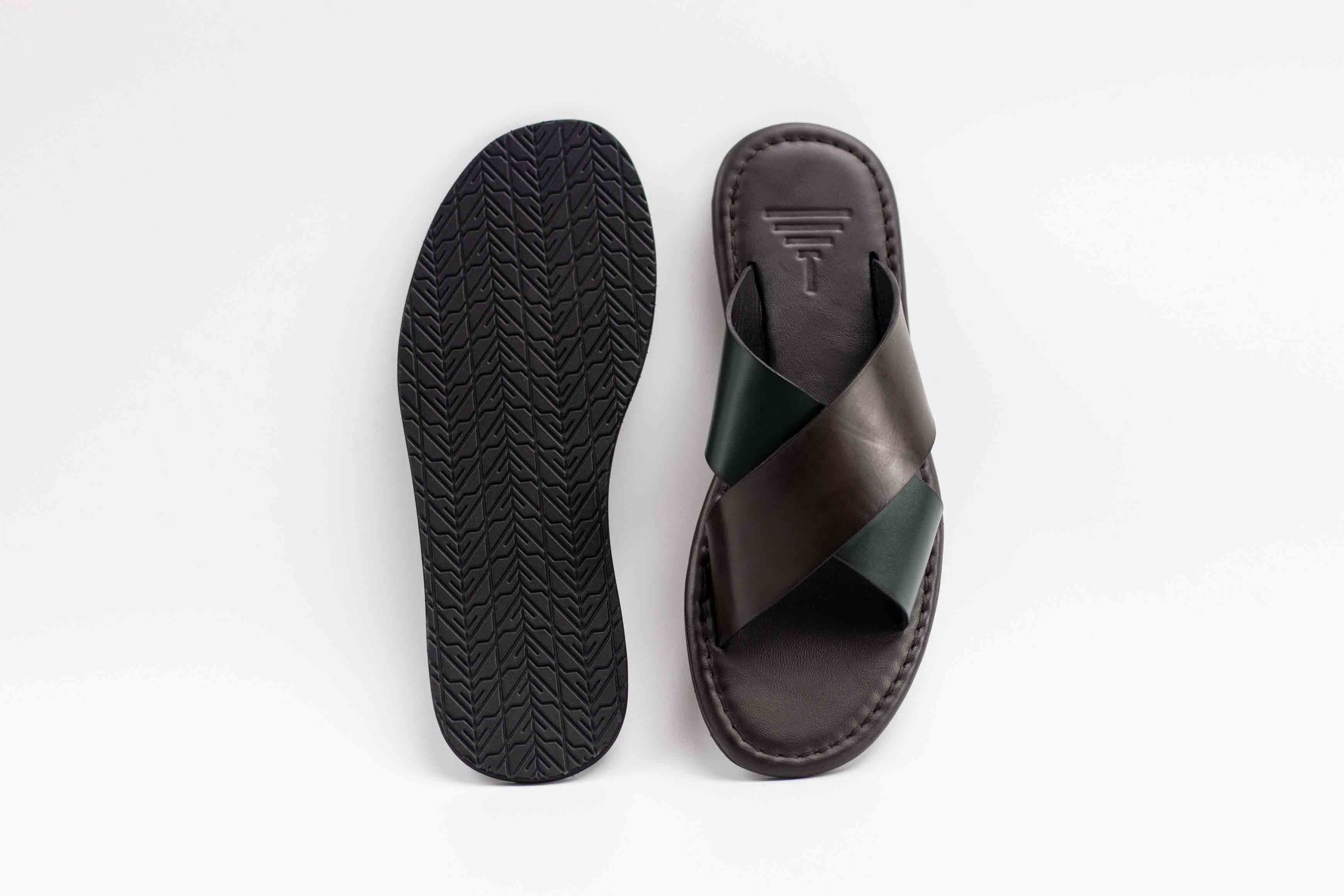 Cross Slide · Brown on Green